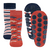 Sterntaler Stoppersocken 2er-Pack Autos/Ringel blau/rot