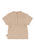 Kurzarm-Schwimmshirt Rippe beige