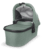 Buggy Minu V2 Gwen Green Mélange inkl Babywanne, cybex GOLD Babyschale Cloud Gi-Size Magic Black und Base G Black mit Zubehör