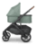 Buggy Minu V2 Gwen Green Mélange inkl Babywanne, cybex GOLD Babyschale Cloud Gi-Size Magic Black und Base G Black mit Zubehör