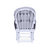 Fauteuil d'allaitement rond avec repose-pieds Canvas gris