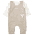 Latzhose+Shirt beige