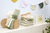 Baby Uni pannolini in mussola confezione da 3 pezzi Naturel/Soft Olive / Olive Green