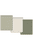 Baby Uni Waschhandschuhe 3er Pack Naturel/Soft Olive/Olive Green