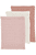 Baby Uni Waschhandschuhe 3 r Pack Soft Rose/Rose/Naturel