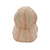 Schildmütze Musselin muschelrosa-streifen