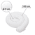 Nest snake waffle piqué 180 cm adatto a tutti i modelli bianco