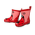 Kindergummistiefel Marienkäfer teaberry