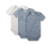 Body kurzarm Dreierpack blau