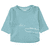 Shirt washed petrol strukturiert