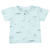 T-Shirt bright mint gemustert