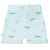 Shorts bright mint gemustert