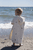 Badeponcho mit Stickmuster GOTS - Dino Beach