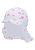 Peaked Cap Neck Guard Hearts ecru