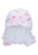 Peaked Cap Neck Guard Hearts ecru