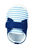Chaussure bébé à rayures bleue