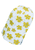 Slouch-Beanie Blumen weiß