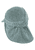 Casquette avec protège-nuque en tissu éponge gris fumé