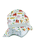 Peaked Cap ja Neck Guard Animals valkoinen