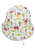 Cappello da pesca reversibile Animali bianco