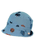 Chapeau de pêcheur dinosaure bleu clair