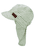 Peaked Cap med nackskydd Randig mörkgrön