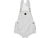Peto tejido corto blanco allover estampado