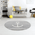 Tapis enfant Kids love Rugs ancre rond gris argenté/blanc