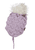 Stickad keps lila
