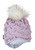Stickad keps lila