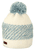 Pom pom pom neulottu pipo kuvio mix ecru
