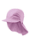 Gorra de visera con protección para el cuello rosa flor