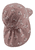 Cappello con protezione del collo, rosa opaco