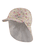 Cappello a punta con protezione del collo fiori ecrù
