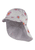 Casquette avec protection de cou fleur vert pâle