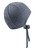 Čepice Beanie waffle pique šedá modrá