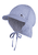 Gorra de visera con protección para el cuello a rayas azul cielo
