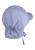 Gorra de visera con protección para el cuello a rayas azul cielo