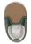 Zapatito mezcla de colores verde mate