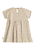 Vestido bebé flores beige