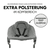Babyaufsatz Alpha Bouncer Premium Dark Grey