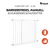 Cancelletto di sicurezza per porta Clear Step Set 2 + 21 cm White