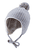 Cappello inca a coste grigio blu