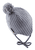 Cappello inca a coste grigio blu