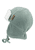 Gorra de aviador acanalada verde mate