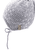 Cappello a maglia con fiocco argento