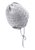 Cappello a maglia con fiocco argento