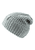 Cappello in maglia onde argento melange