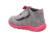 Happy pantoffel lichtgrijs/roze (medium)