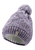 Cappello in maglia multicolore viola